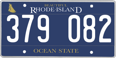 RI license plate 379082