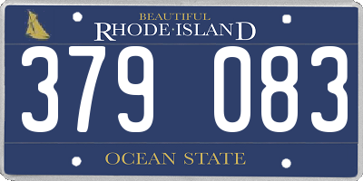 RI license plate 379083