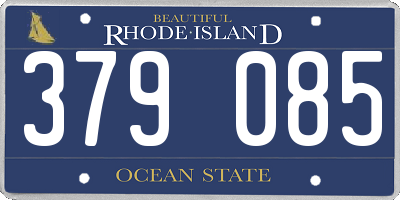 RI license plate 379085