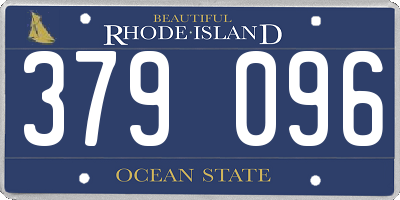 RI license plate 379096