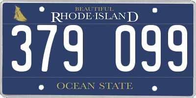 RI license plate 379099