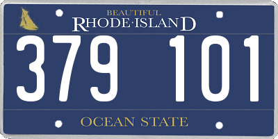 RI license plate 379101