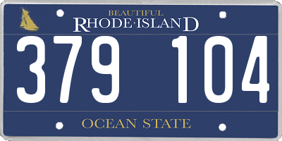 RI license plate 379104