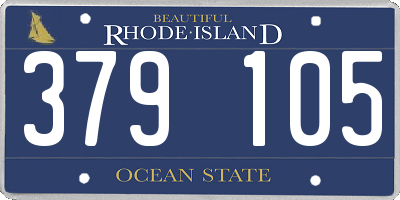 RI license plate 379105
