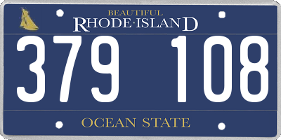 RI license plate 379108