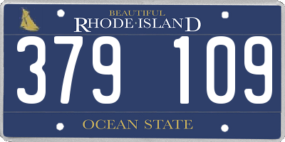 RI license plate 379109