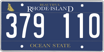 RI license plate 379110