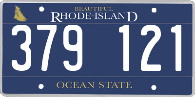 RI license plate 379121