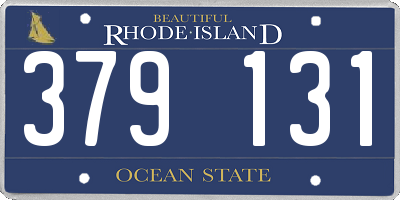 RI license plate 379131