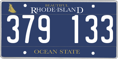 RI license plate 379133