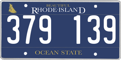 RI license plate 379139