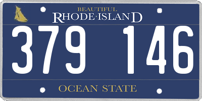 RI license plate 379146