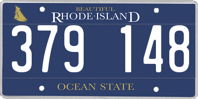 RI license plate 379148