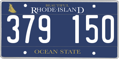 RI license plate 379150