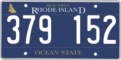 RI license plate 379152
