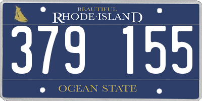 RI license plate 379155