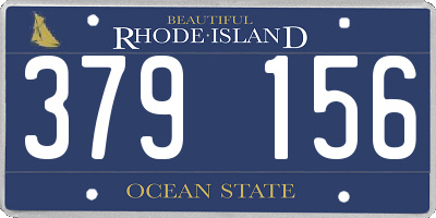 RI license plate 379156
