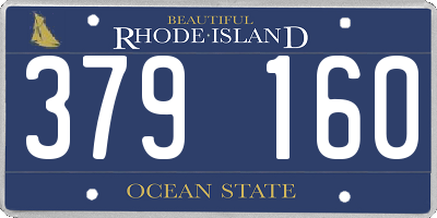 RI license plate 379160