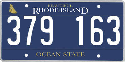 RI license plate 379163