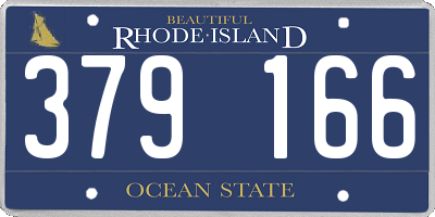 RI license plate 379166
