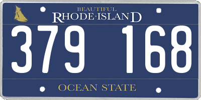 RI license plate 379168