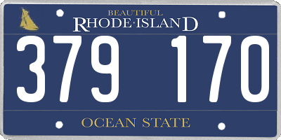 RI license plate 379170