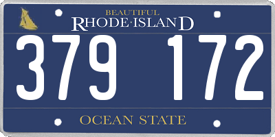 RI license plate 379172