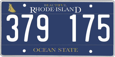 RI license plate 379175