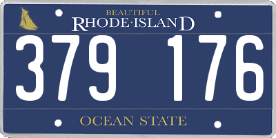 RI license plate 379176