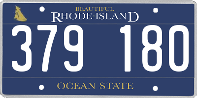 RI license plate 379180