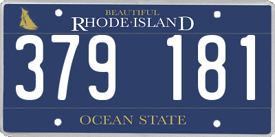 RI license plate 379181