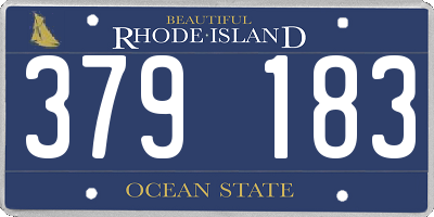 RI license plate 379183