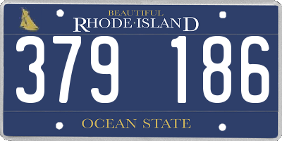 RI license plate 379186