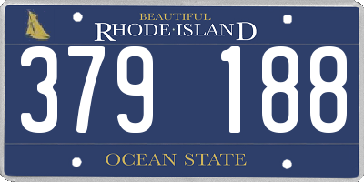 RI license plate 379188