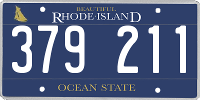 RI license plate 379211
