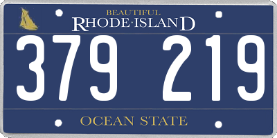 RI license plate 379219