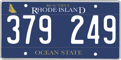 RI license plate 379249