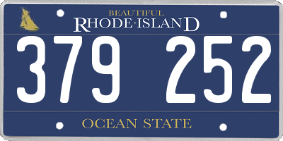 RI license plate 379252