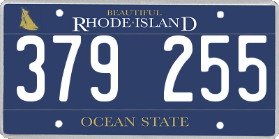 RI license plate 379255