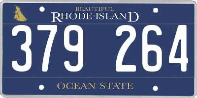 RI license plate 379264