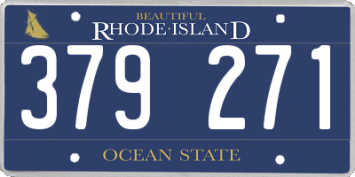 RI license plate 379271