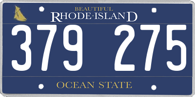 RI license plate 379275