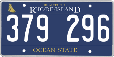 RI license plate 379296