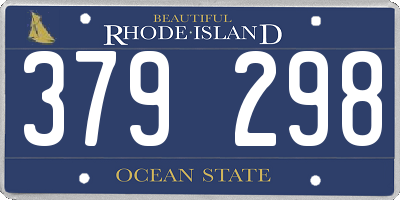 RI license plate 379298