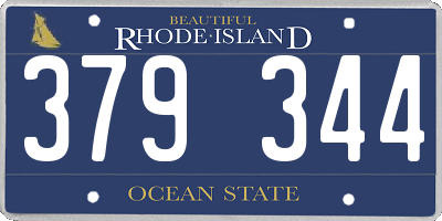 RI license plate 379344
