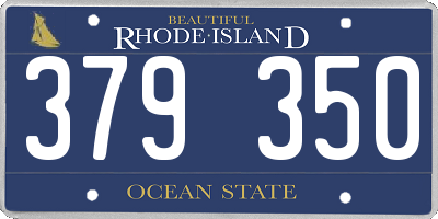 RI license plate 379350