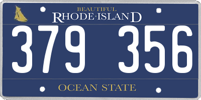 RI license plate 379356
