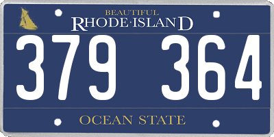 RI license plate 379364