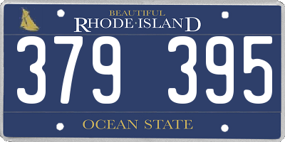 RI license plate 379395