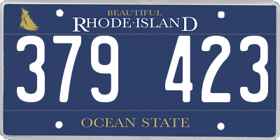 RI license plate 379423